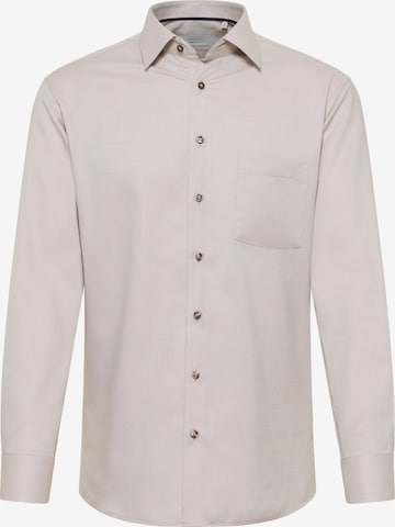 ETERNA Regular fit Business shirt in Beige: front