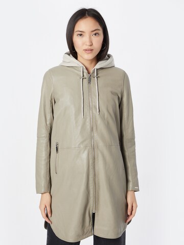 Maze Between-Seasons Coat in Grey: front