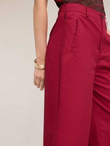 Wide Leg Pantalon MOTIVI en rouge