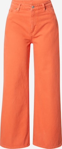 Monki - Pierna ancha Vaquero en naranja: frente