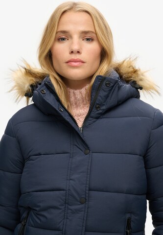 Superdry Χειμερινό μπουφάν σε μπλε