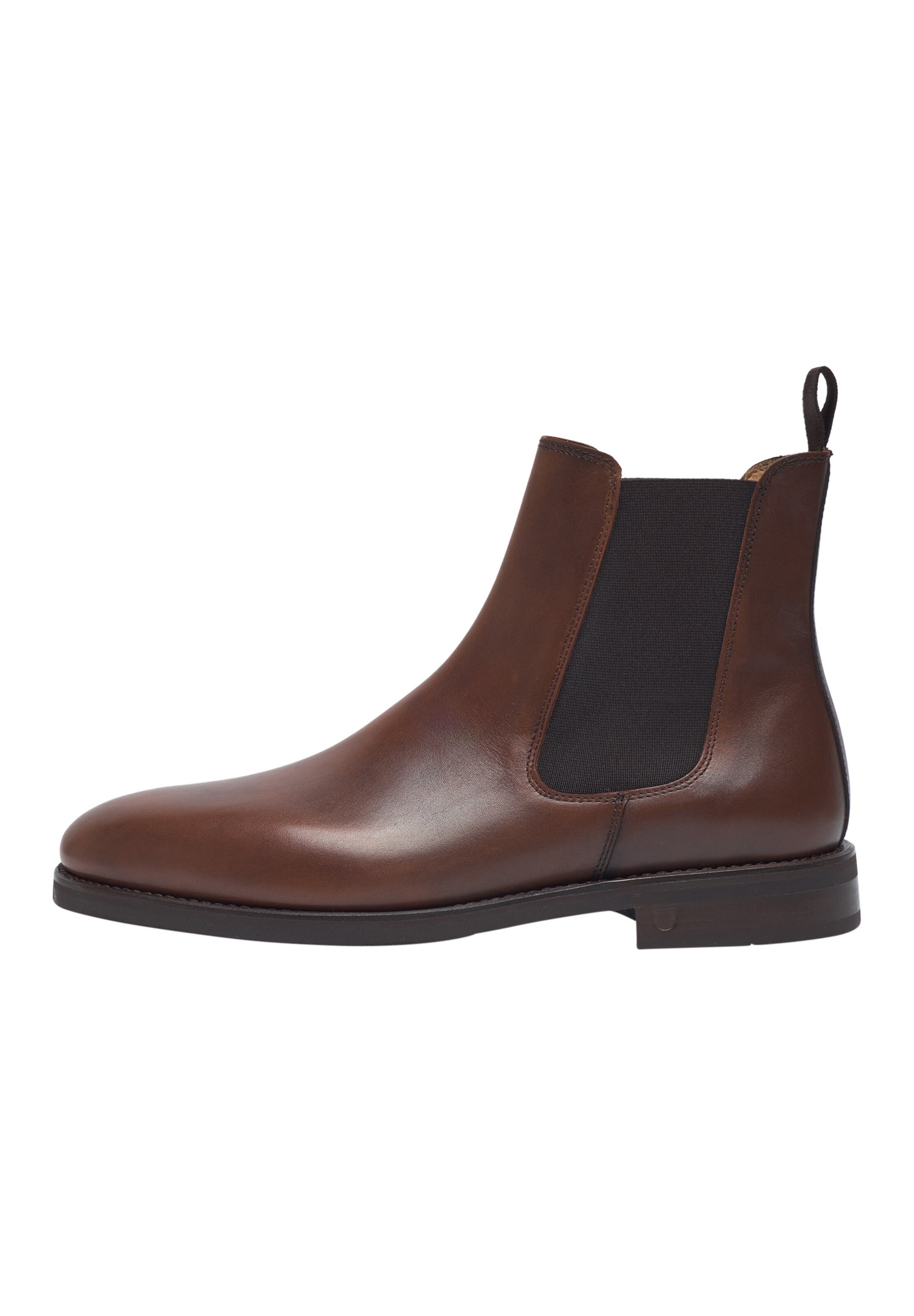 Henry Stevens Chelsea boots 'Winston' in Bruin: voorkant