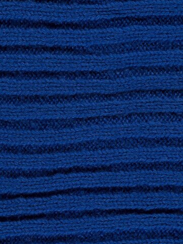Passigatti Wrap 'Wolliger Strickschal gerippt' in Blue