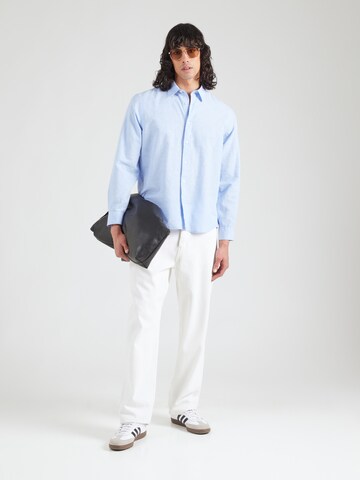 SELECTED Regular fit Button Up Shirt in Blue