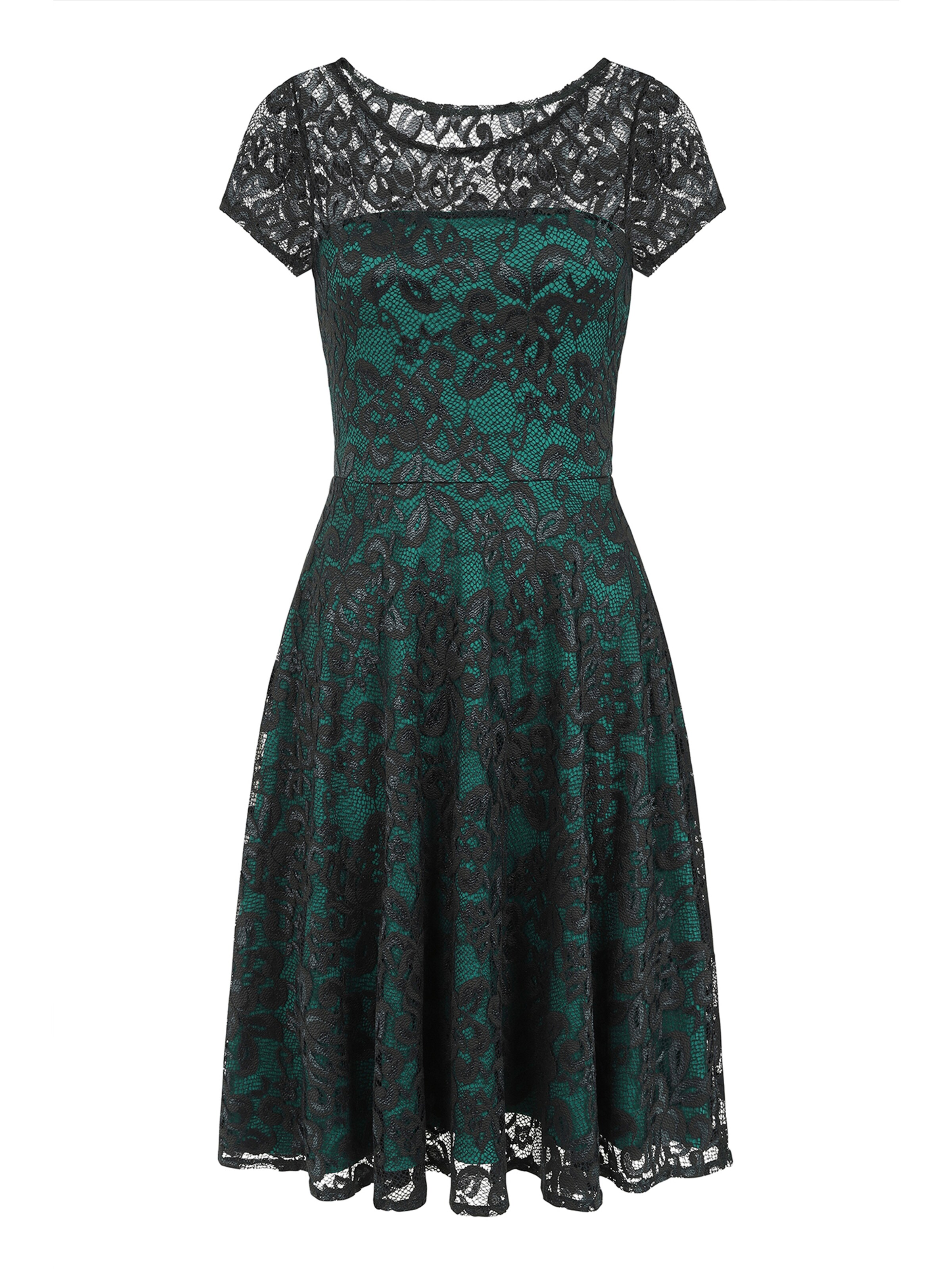 Rochie de cocktail de la HotSquash pe verde: față