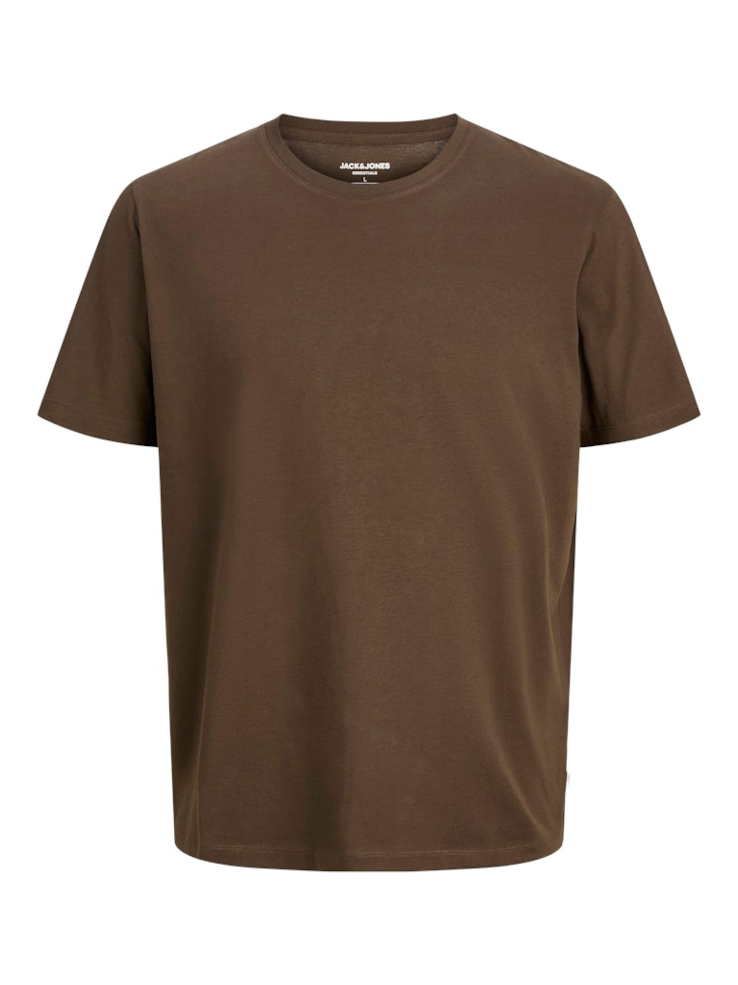 JACK & JONES Slim fit T-shirt i brun: framsida