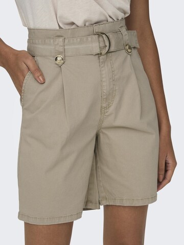 ONLY Regular Pleat-Front Pants in Beige