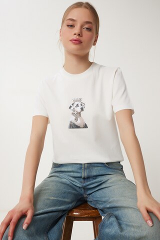 Maglietta di Happiness İstanbul in bianco