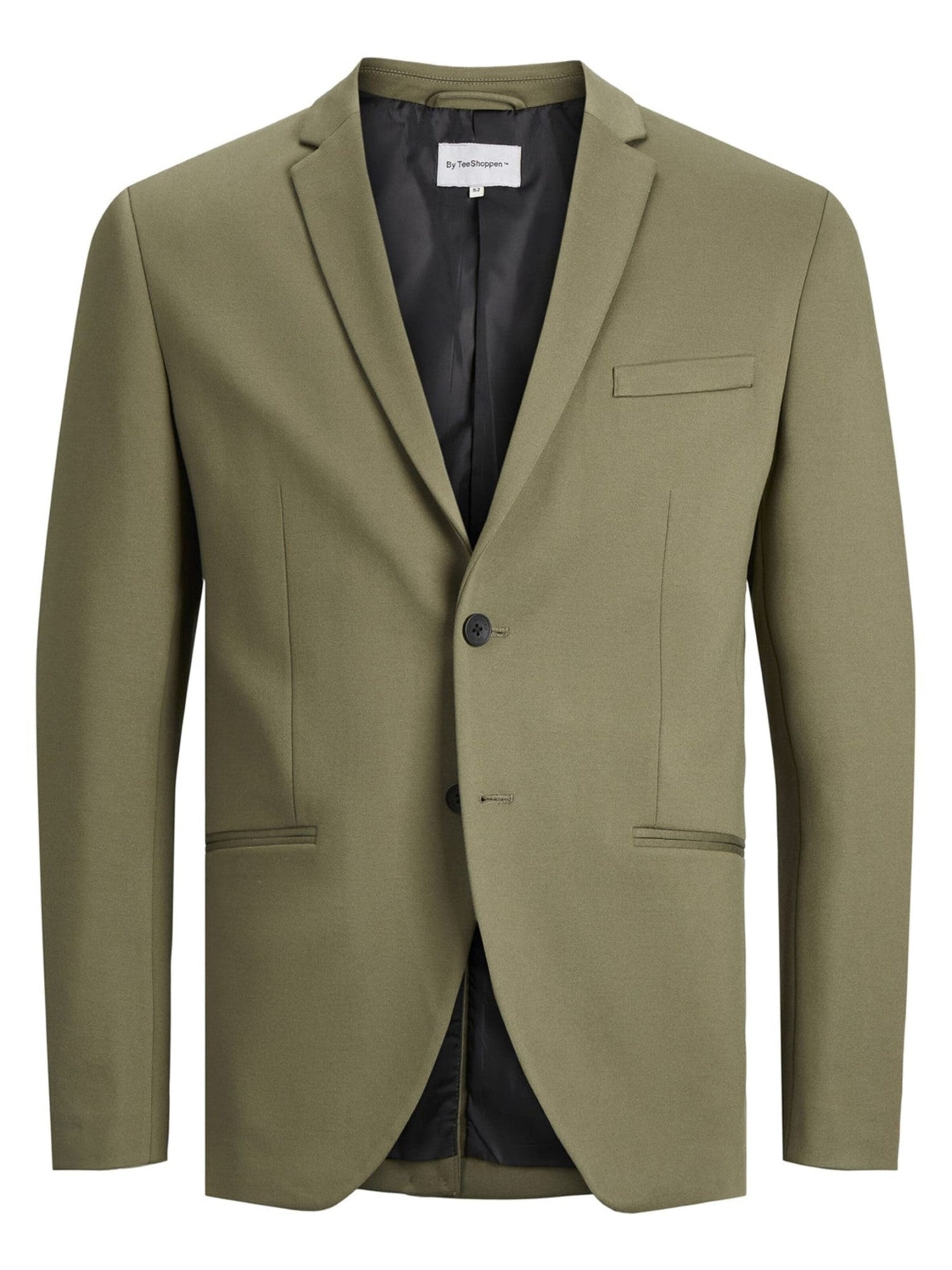 TEESHOPPEN Regular fit Suit Jacket in Green: front