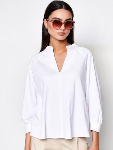 DESOTO Blouse in White: front