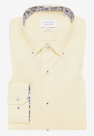 ETERNA Slim fit Button Up Shirt in Yellow