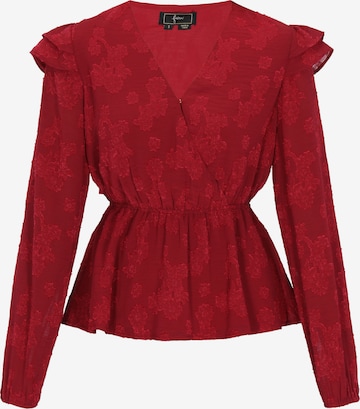 Chemisier faina en rouge : devant