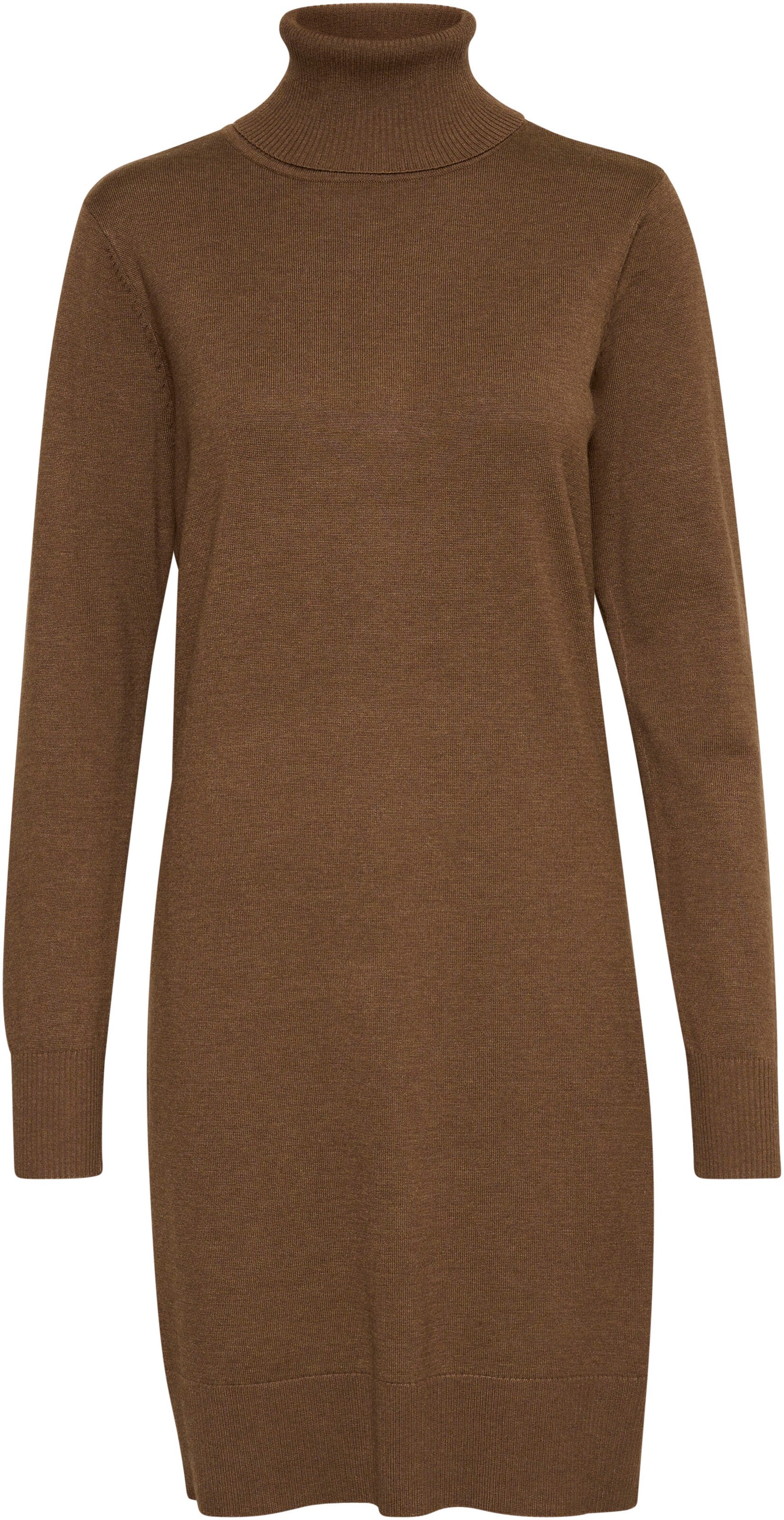 SAINT TROPEZ Knitted dress 'Mila' in Brown: front