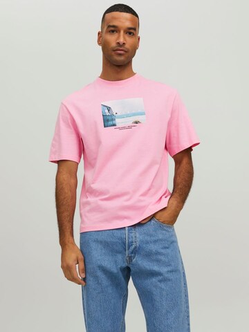 JACK & JONES T-Shirt 'Copenhagen' in Pink: predná strana