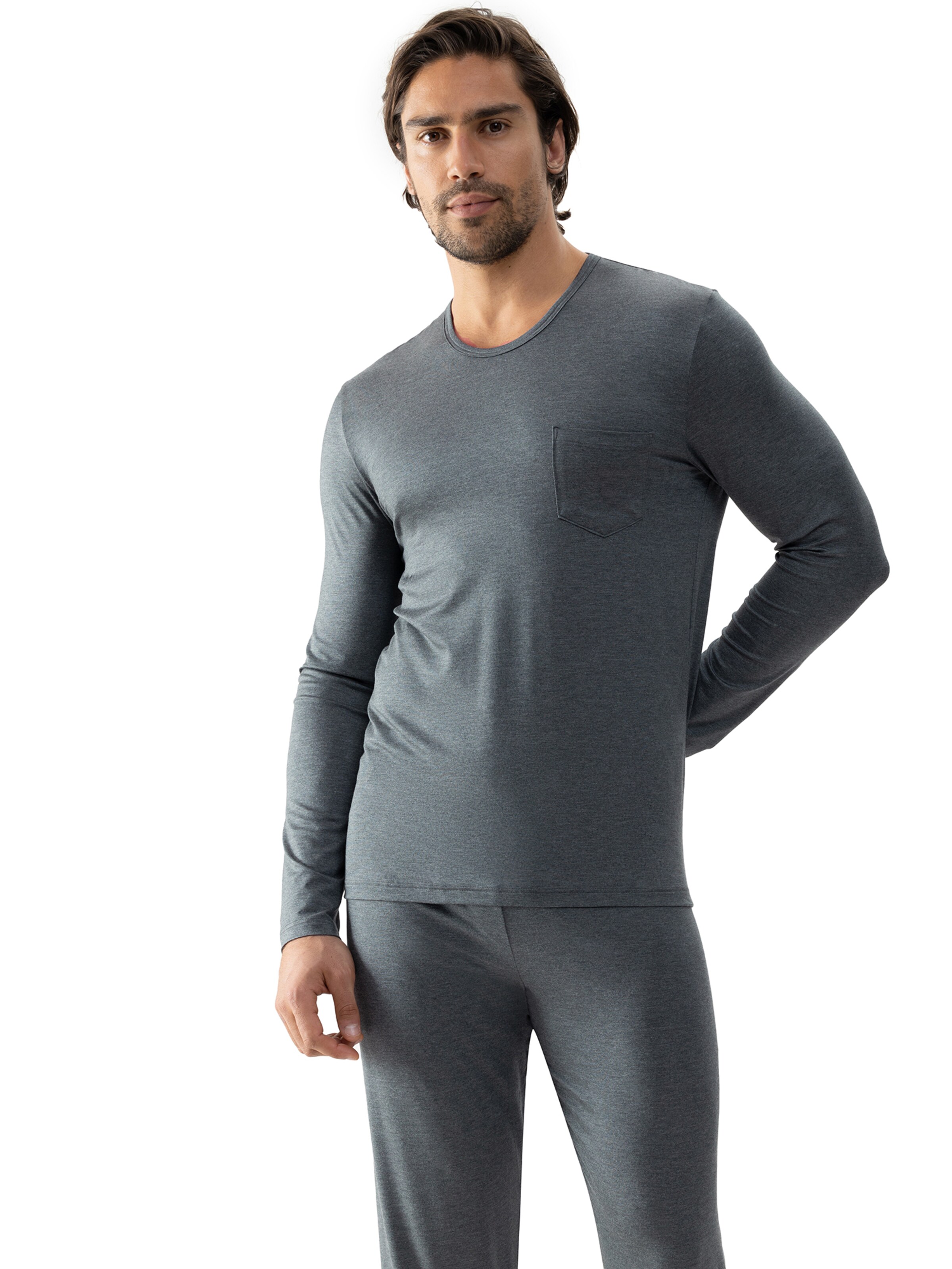 Mey Shirt in Grijs: voorkant