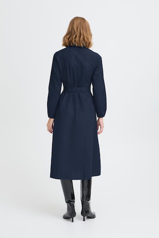 Robe-chemise 'FANTY' ICHI en bleu