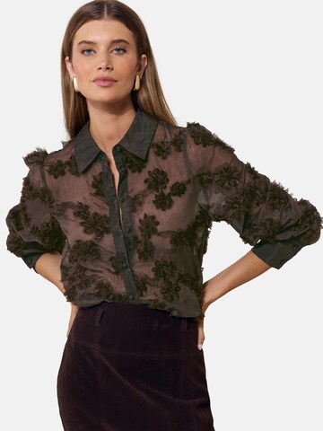 Lipsy Blouse in Brown: front
