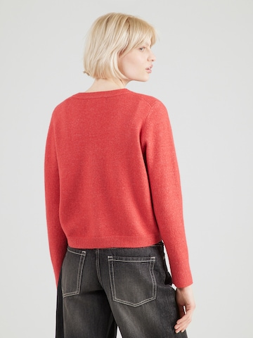 VERO MODA Πλεκτή ζακέτα 'VMFIONA' σε κόκκινο