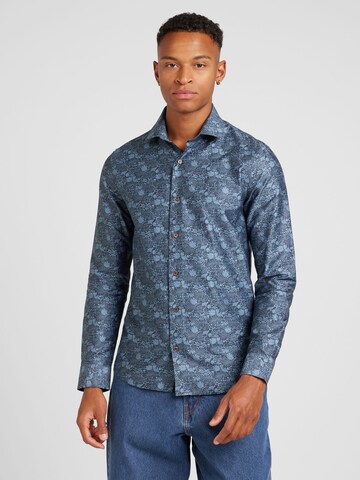 Coupe regular Chemise 'Trostol' Matinique en bleu : devant