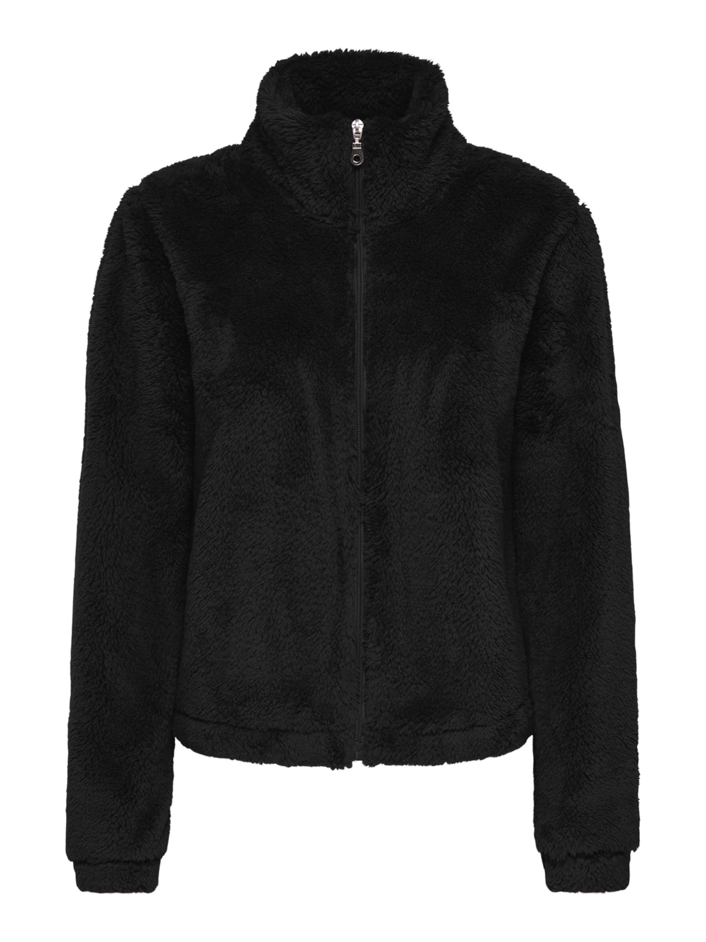 ONLY PLAY Funktionsfleecejacke 'ONPCAS-FLUF' in Schwarz: Vorderseite