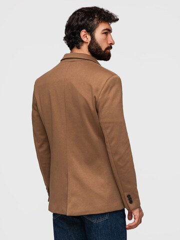 Ombre Slim fit Business-colbert in Bruin