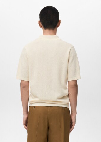 MANGO MAN Shirt in Beige