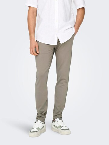 Only & Sons Slim fit Chino trousers 'ONSMark' in Green: front
