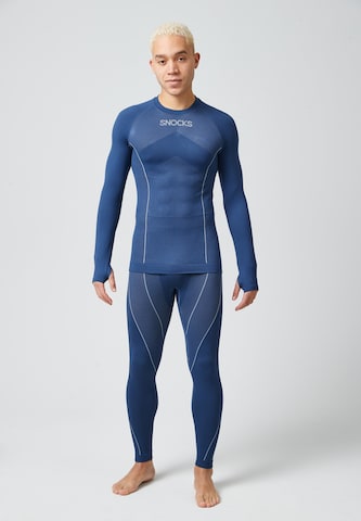SNOCKS Athletic Underwear in Blue: front