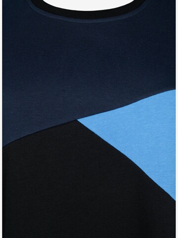 Bluză de molton 'Kathleen' de la Zizzi pe albastru