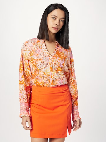 Emily Van Den Bergh Blouse in Oranje: voorkant