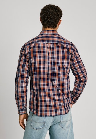 Pepe Jeans Regular fit Button Up Shirt 'Mergan' in Blue