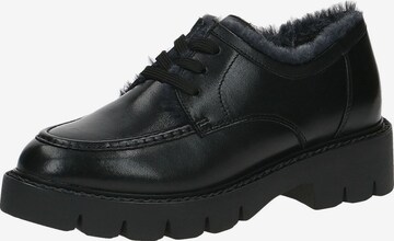 CAPRICE Athletic Lace-Up Shoes in Black: front