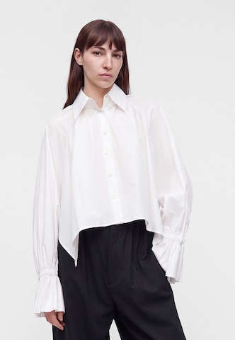 Camicia da donna 'VAELIE' di DRYKORN in bianco: frontale