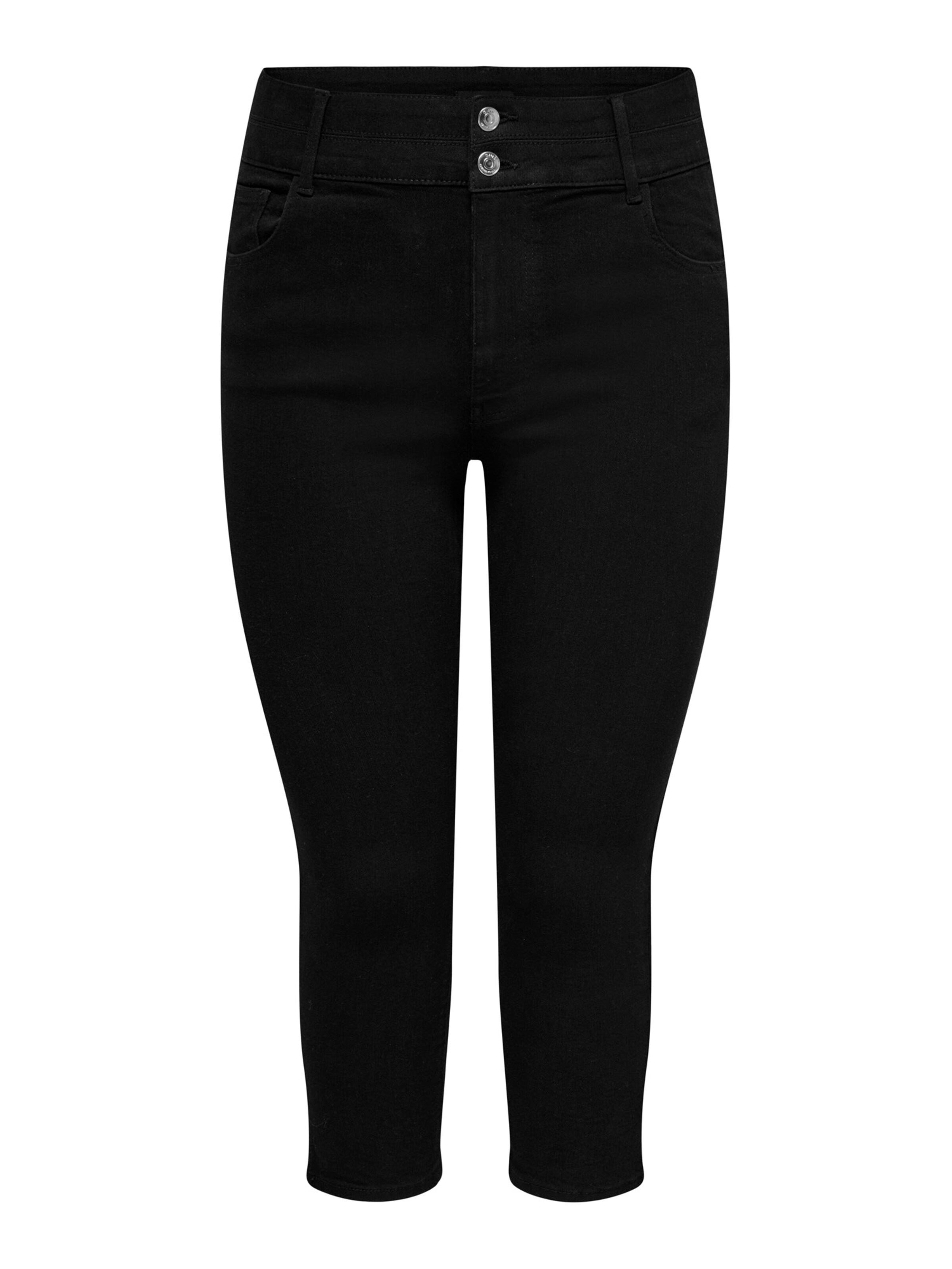 ONLY Carmakoma Skinny Jeans 'CARCruz' in Black: front