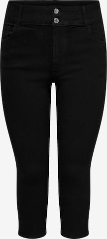 juoda ONLY Carmakoma Siauras Džinsai 'CARCruz': priekis
