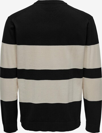 Pullover 'Coby' di Only & Sons in nero