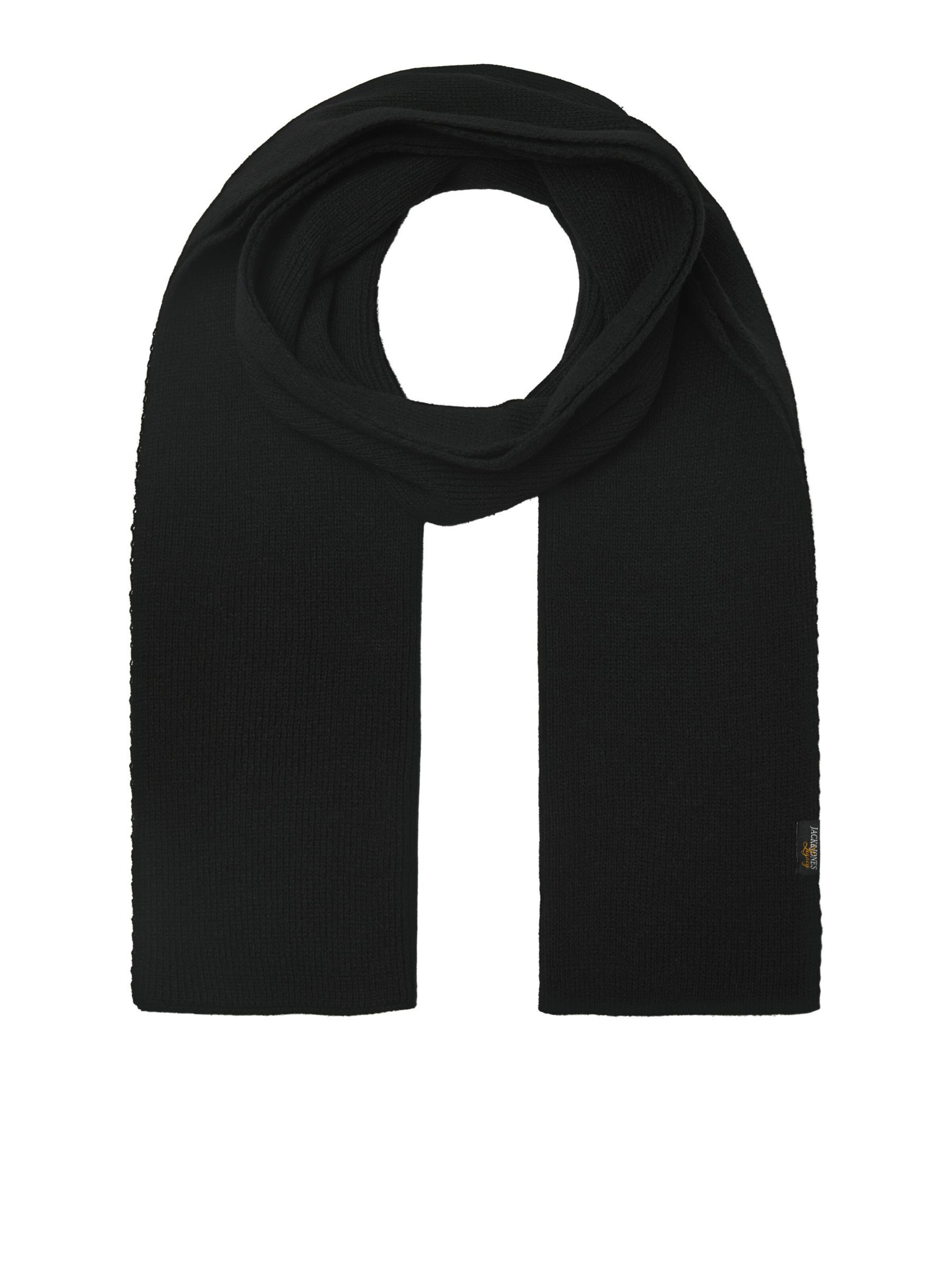 Fular 'JACJade' de la JACK & JONES pe negru: față