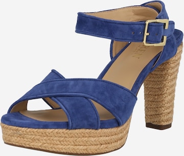 Lauren Ralph Lauren - Sandália 'SASHA' em azul: frente