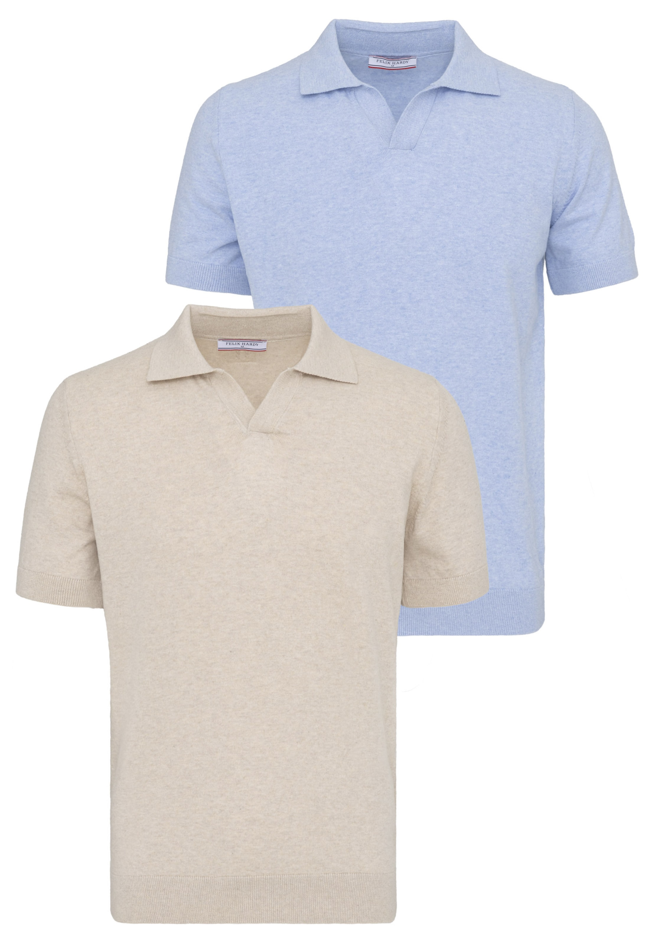 Felix Hardy Shirt in beige / hellblau, Produktansicht