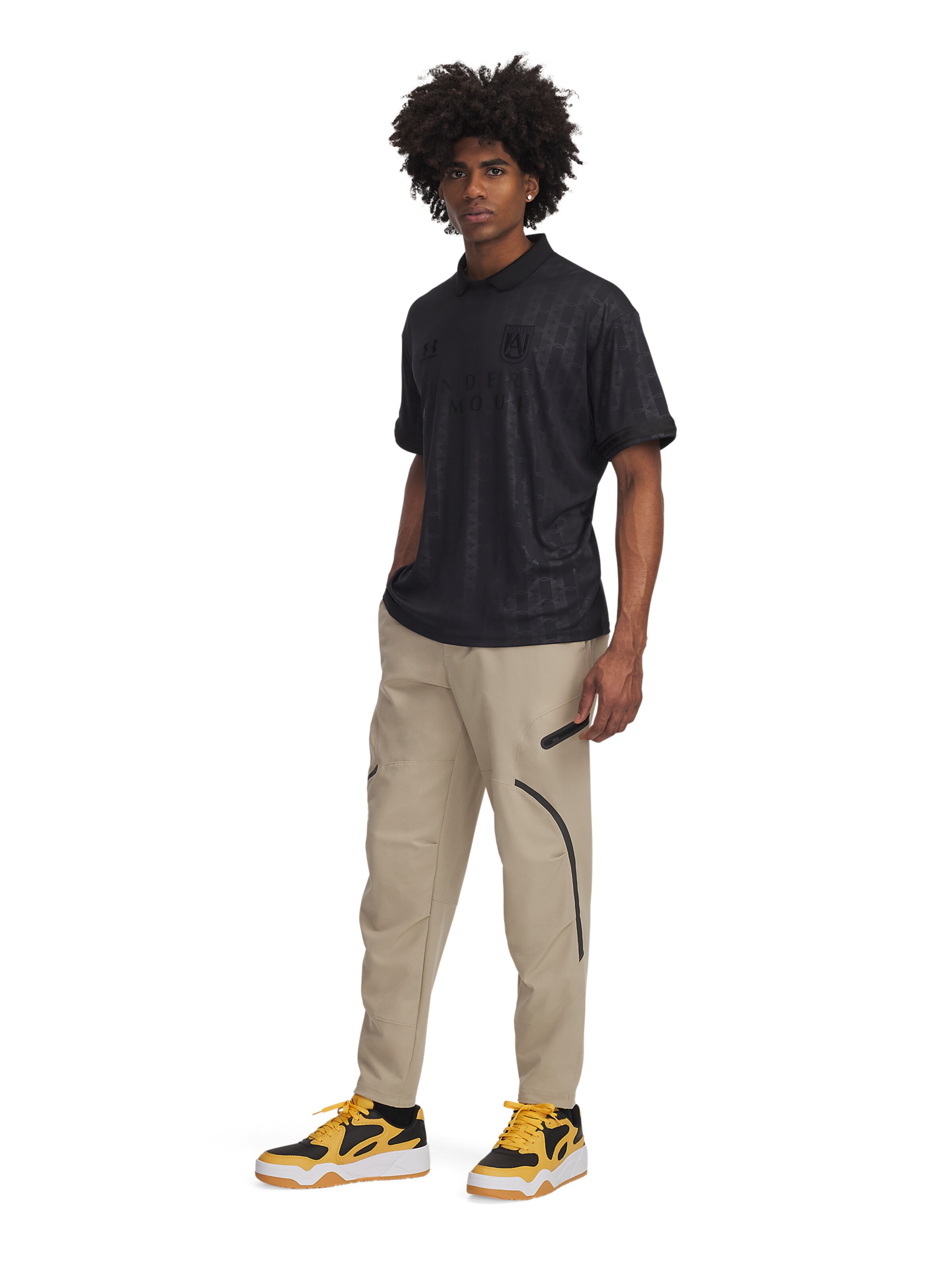 UNDER ARMOUR Regular Sports trousers 'Unstoppable' in Brown