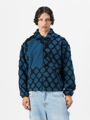 Giacca di pile 'Breakthrough' di HUF in blu: frontale