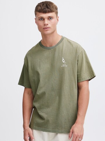 Maglietta 'Ismail' di !Solid in verde: frontale