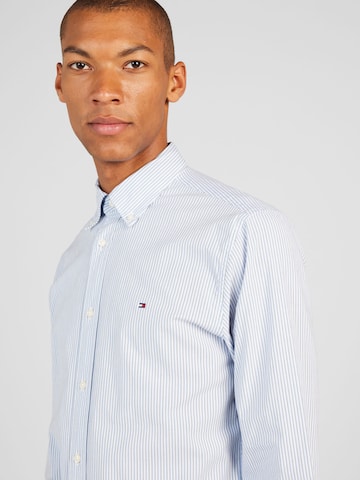 TOMMY HILFIGER - Regular Fit Camisa 'FLEX' em azul