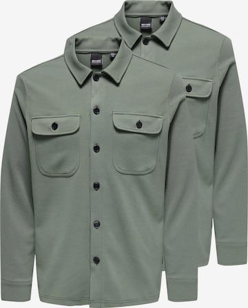Only & Sons Overhemd 'Newkodyl' in Groen: voorkant