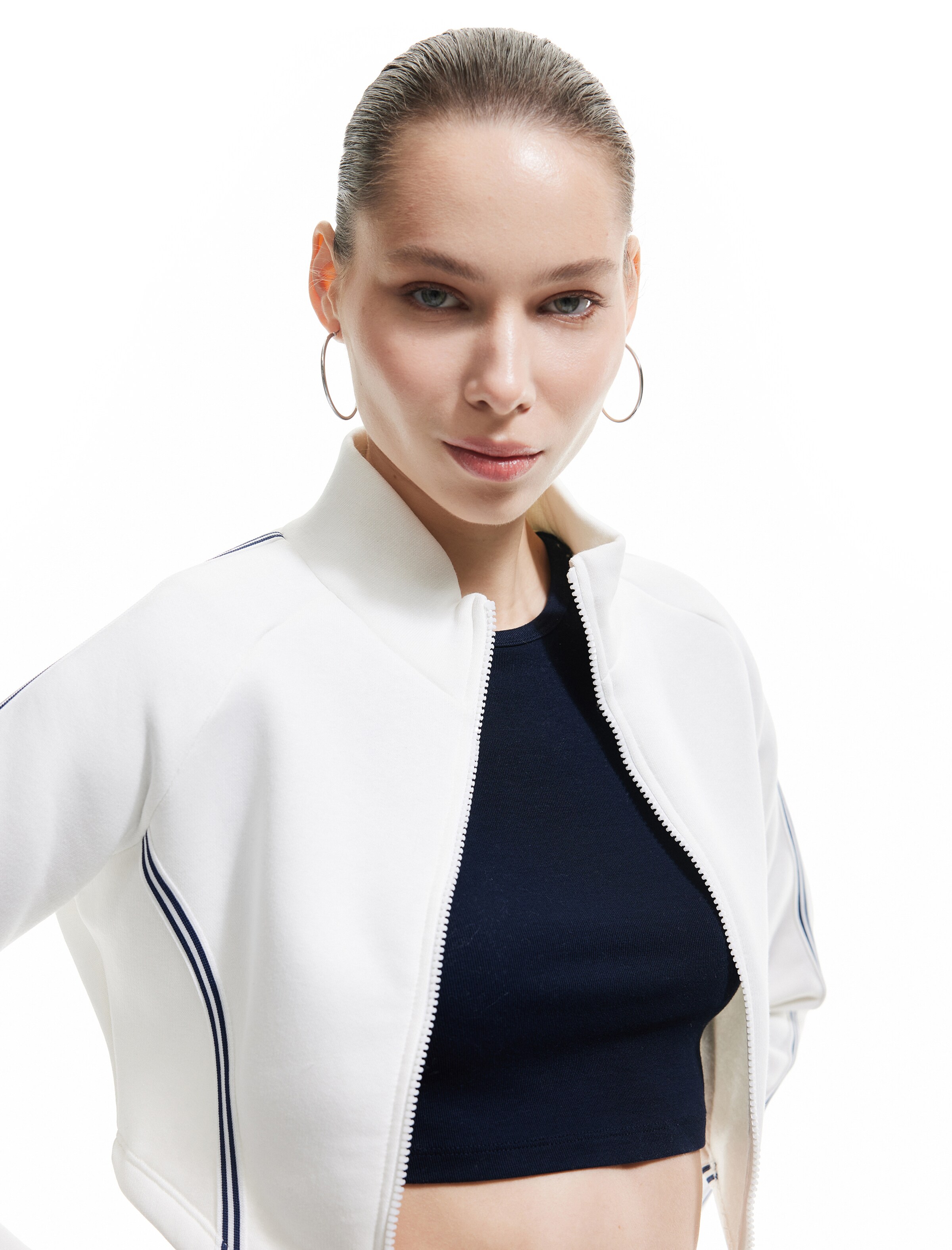 Koton Sweat jacket in White