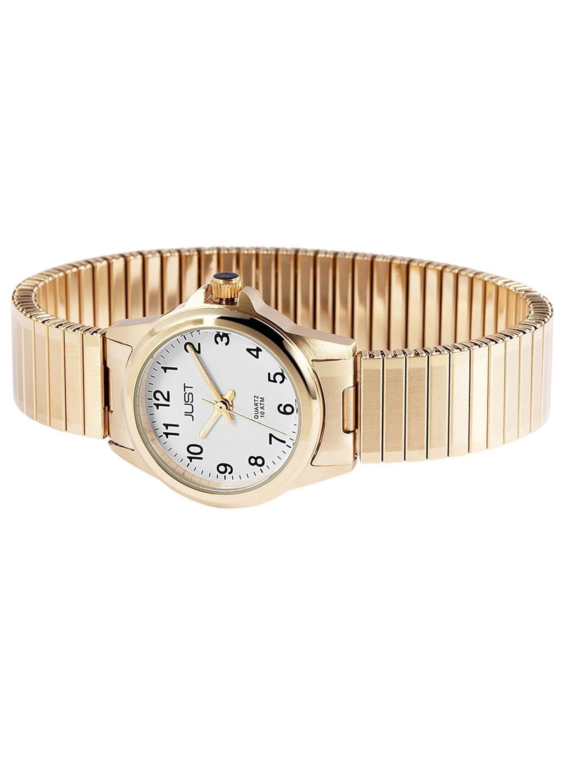 JUST Analog Watch 'Rowena, 10 ATM' in Gold