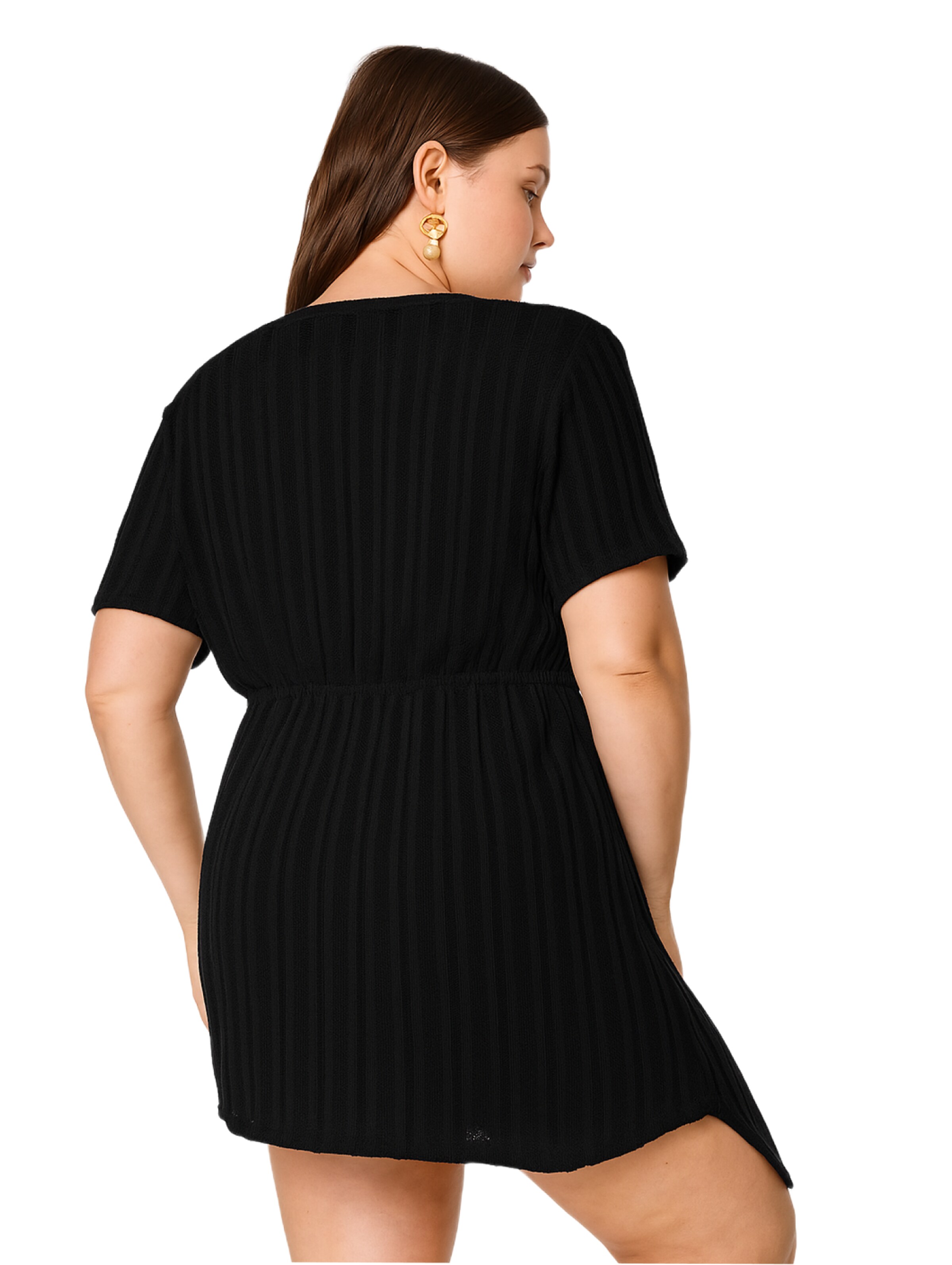 Shape Of You Kimono in Zwart