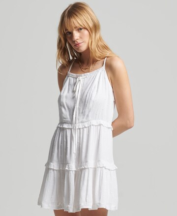 Superdry Summer Dress in White: front