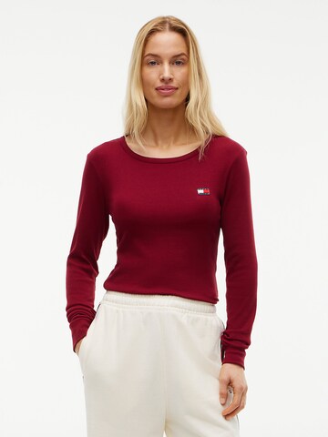 T-shirt 'Heritage' TOMMY HILFIGER en rouge : devant