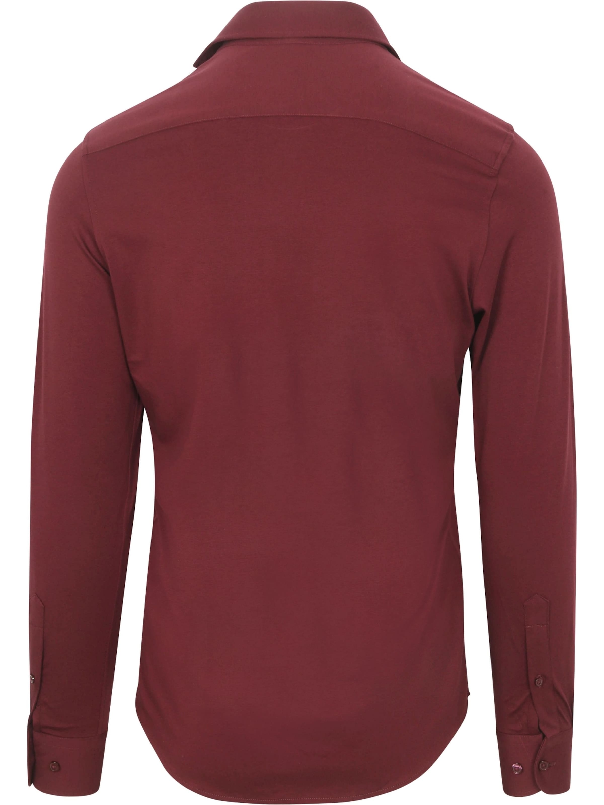 Suitable Slim fit Button Up Shirt in Red